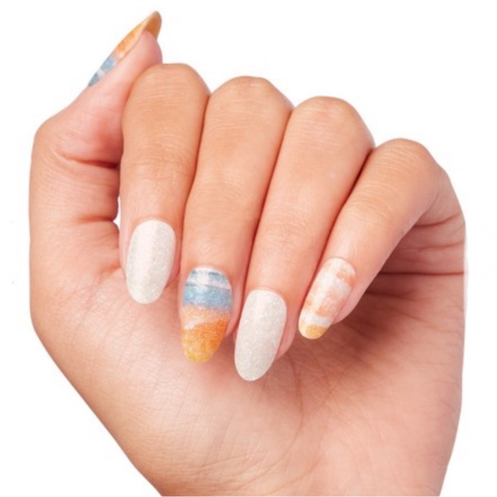 *Retired* Color Street: Canyon Sunset | White Orange Yellow Blue Summer Spring - Picture 8 of 10